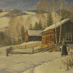 747 3509 Oljemålning